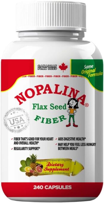 Nopalina Flax Seed Plus Capsules 240 Capsules